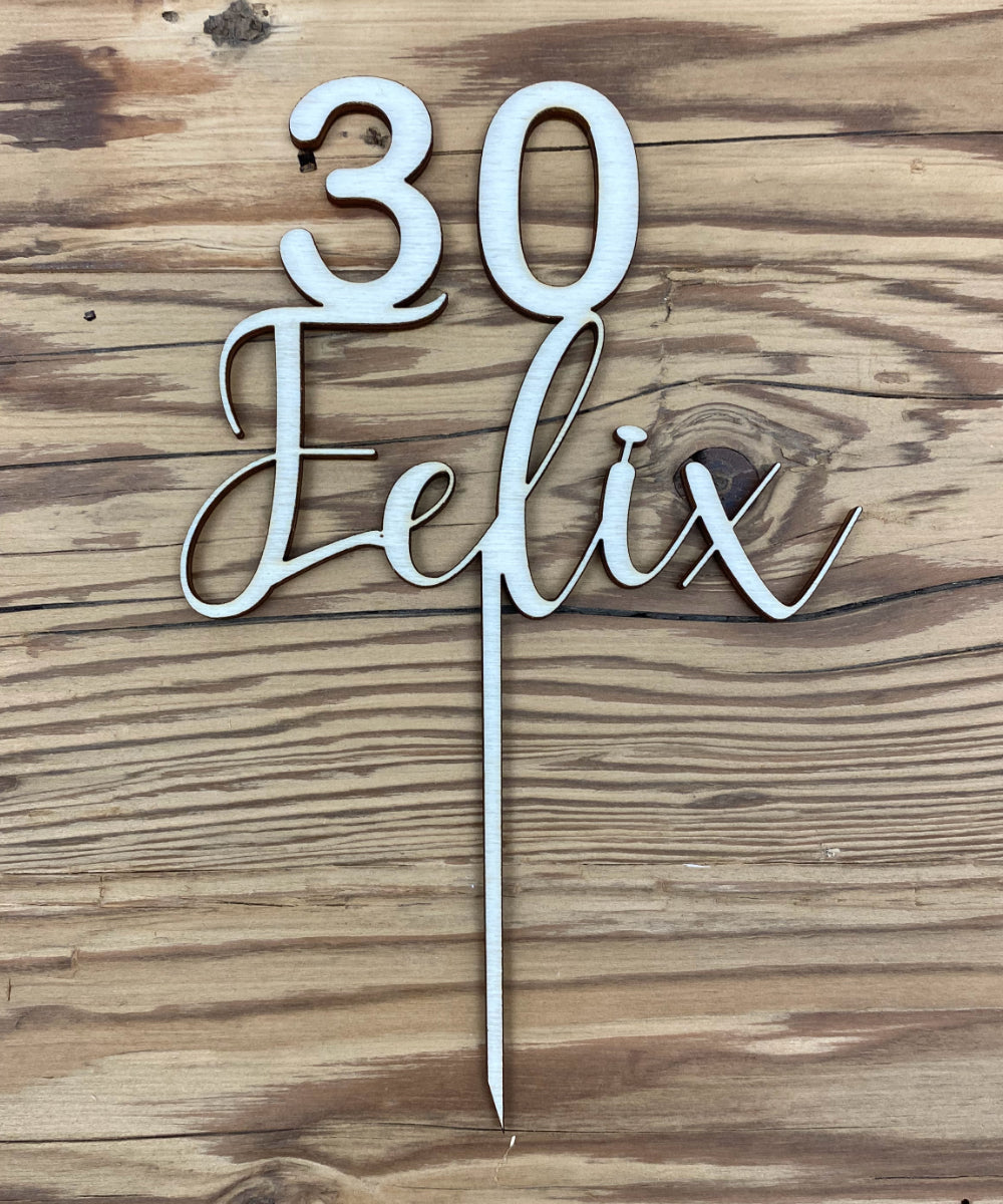 Personalisierter Geburtstag Cake topper